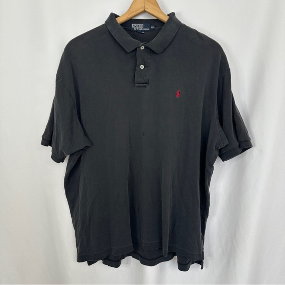 Polo Ralph Lauren Polo‎ Shirt Mens XXL Embroidered Logo Button Up Black